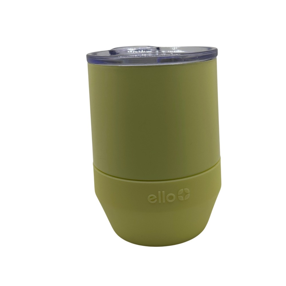Ello 12oz Vacuum Insulated Stainless Steel Tumbler with Lid Yellow